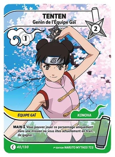 TENTEN – Genin de l'Équipe Gaï – 040/130 – C – Naruto Mythos