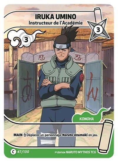 IRUKA UMINO – Instructeur de l'Académie – 047/130 – C – Naruto Mythos
