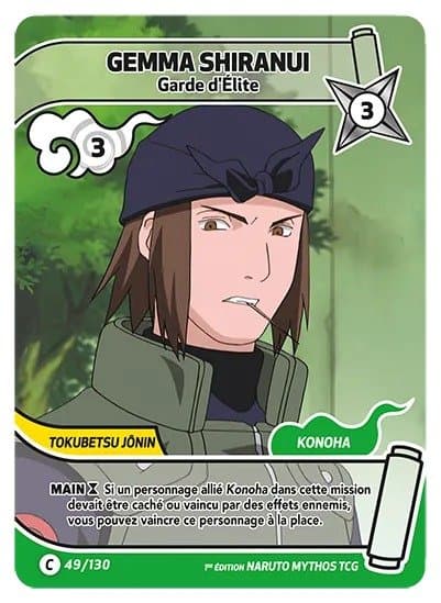 GENMA SHIRANUI – Garde d'Élite – 049/130 – C – Naruto Mythos