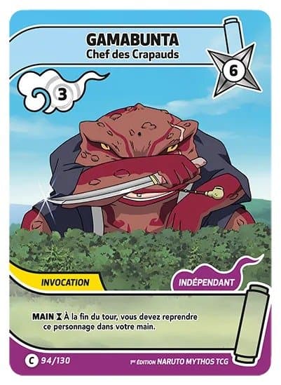 GAMABUNTA – Chef des Crapauds – 094/130 – C – Naruto Mythos