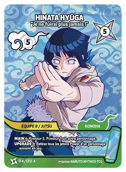HINATA HYÛGA – Je ne fuirai plus jamais ! – 114/130 A – R-A – Naruto Mythos