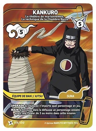 KANKURO – Le théâtre de marionnettes, la technique de la Chambre Noire – 119/130 – R – Naruto Mythos