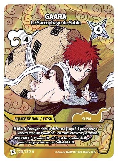 GAARA – Le Sarcophage de Sable – 120/130 A – R-A – Naruto Mythos