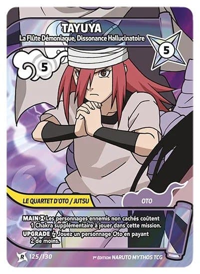 TAYUYA – La Flûte Démoniaque, Dissonance Hallucinatoire – 125/130 – R – Naruto Mythos
