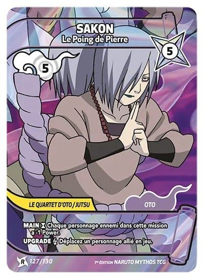 SAKON – Le Poing de Pierre – 127/130 – R – Naruto Mythos