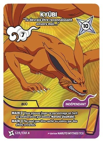 KYÛBI – Tu devrais être reconnaissant envers moi… – 129/130 A – R-A – Naruto Mythos
