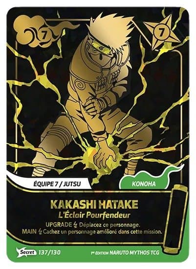 KAKASHI HATAKE – L’Éclair Pourfendeur – 137/130 – Secret – Naruto Mythos