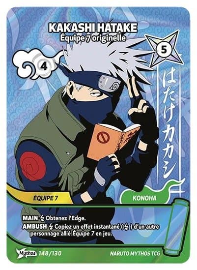 KAKASHI HATAKE – Équipe 7 originelle – 148/130 – Mythos – Naruto Mythos