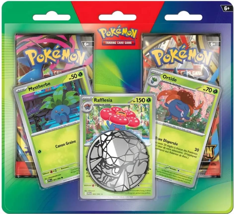 Pokémon – Pack 2 Boosters – Mystherbe, Ortide et Rafflesia (FR)