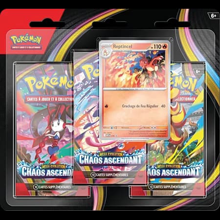 Tripack Pokémon ME04 Chaos Ascendant FR