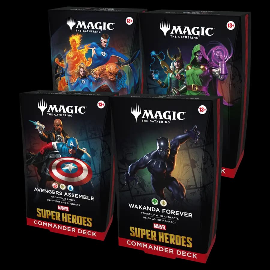 MTG Marvel Super Heroes Deck Commander (4 Decks) — FR