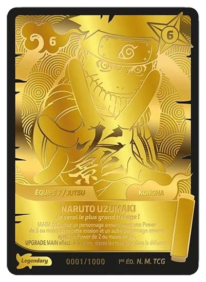 NARUTO UZUMAKI – Je serai le plus grand Hokage ! (numérotée) – XXXX/1000 – Legendary – Naruto Mythos